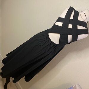 Zeagoo Elegant Black Backless Dress